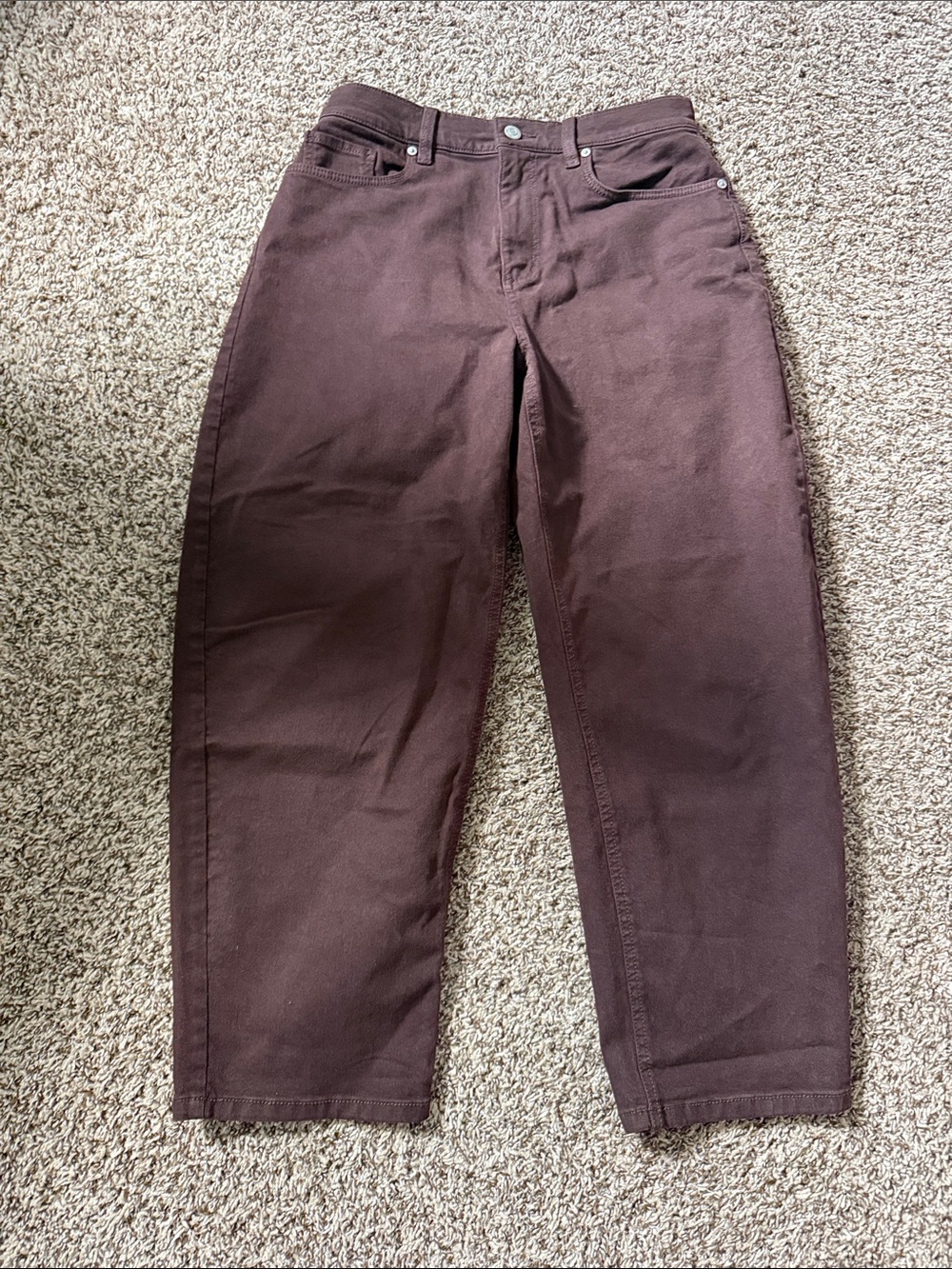 Loft women’s petite barrel jeans